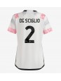 Juventus Mattia De Sciglio #2 Venkovní Dres pro Dámské 2023-24 Krátký Rukáv